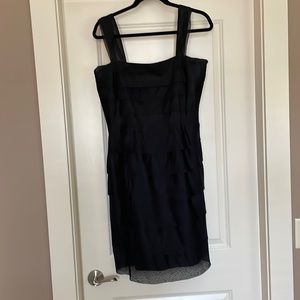 Cocktail dress black chiffon